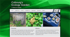 Desktop Screenshot of cobourgecologygarden.ca