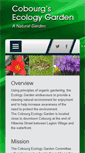 Mobile Screenshot of cobourgecologygarden.ca